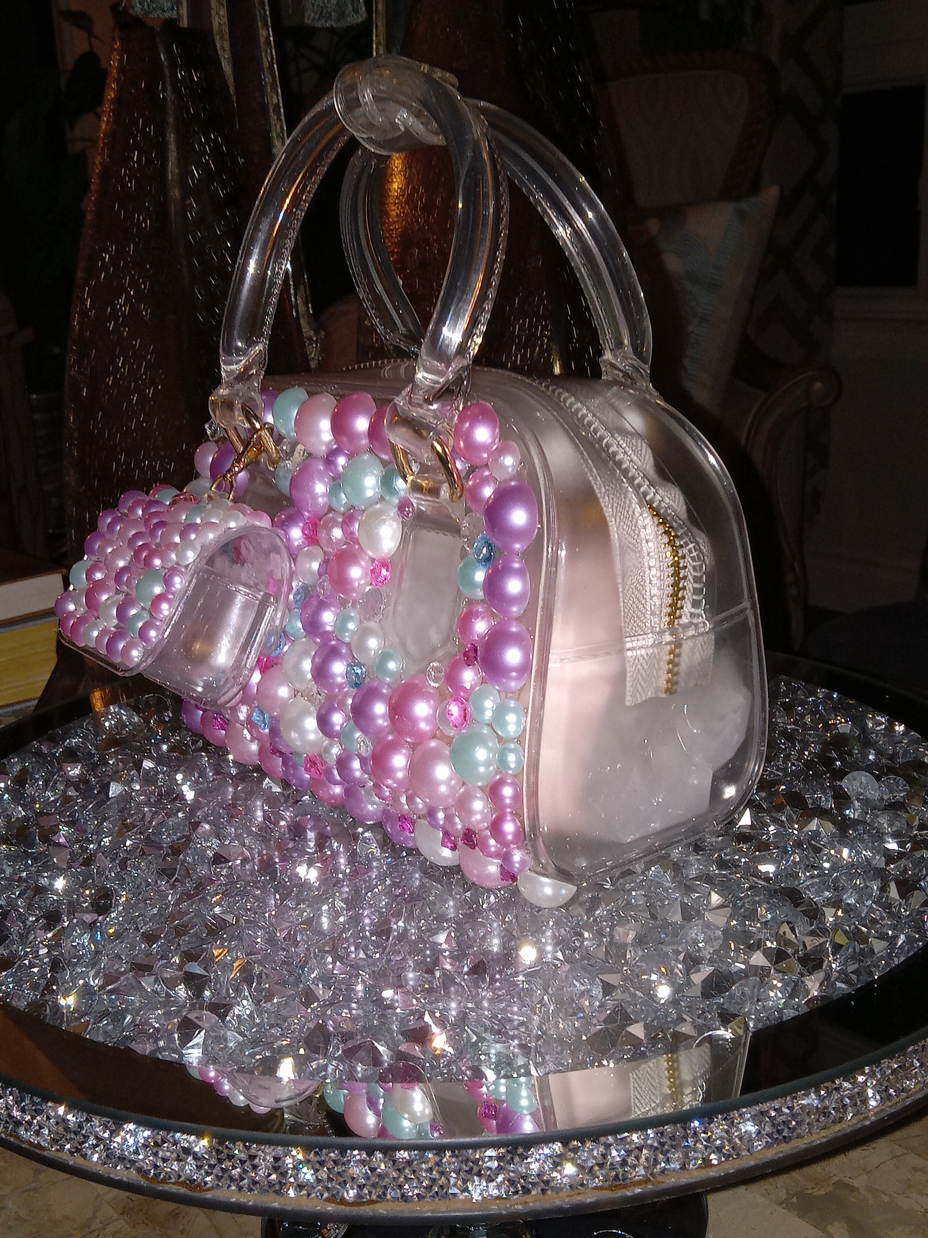 bubblegum clear bag