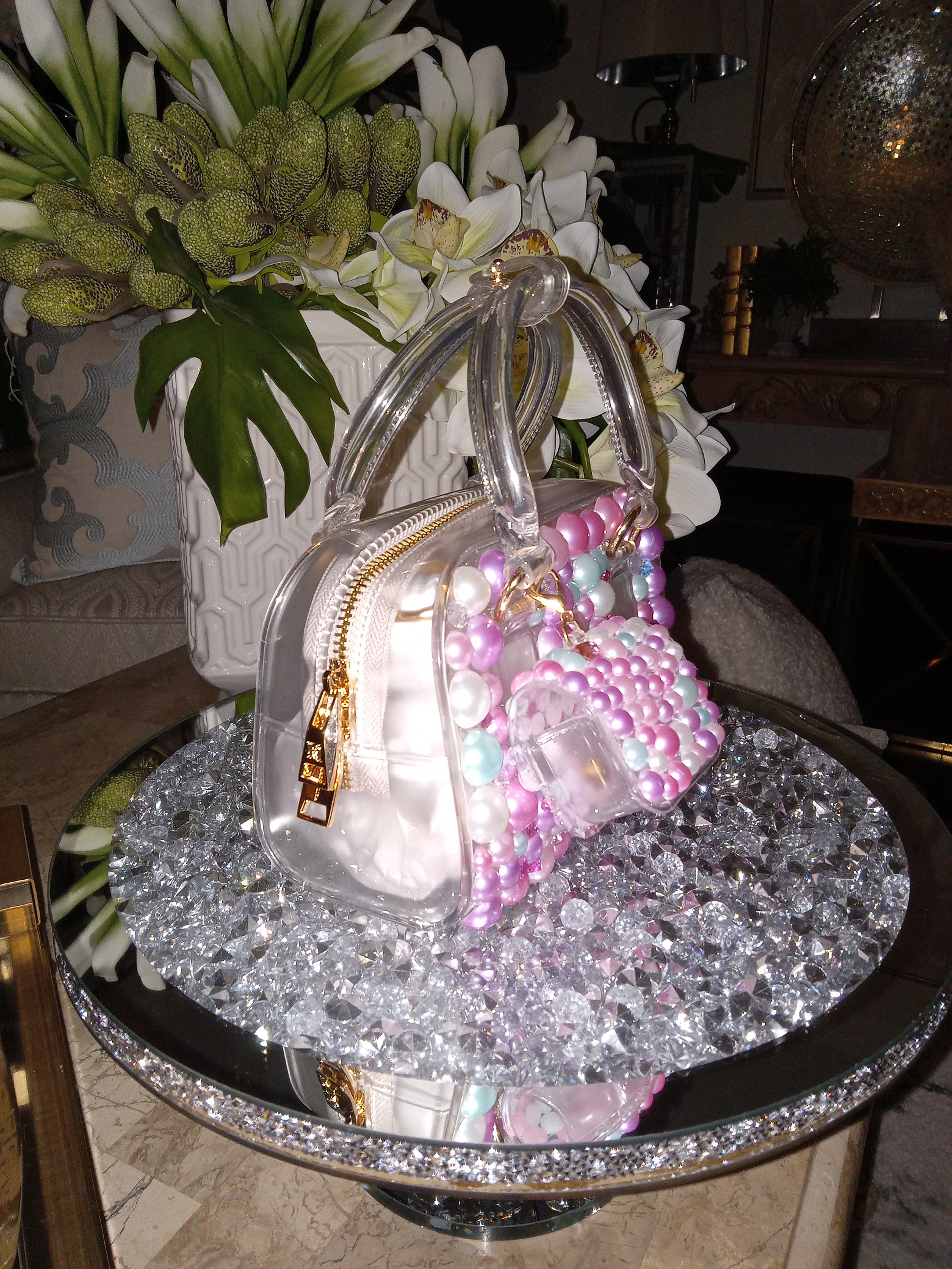 bubblegum clear bag