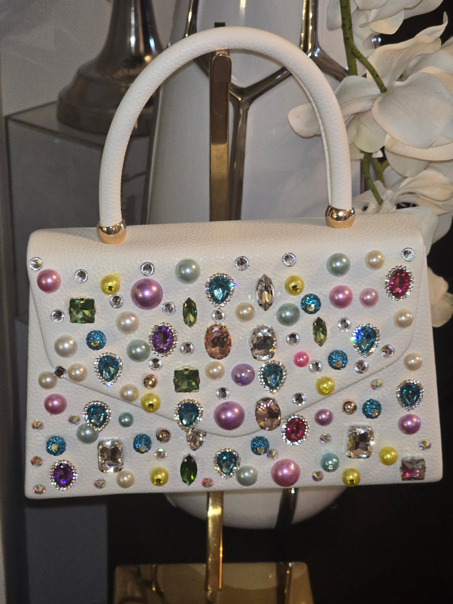 Bedazzled shooting star handbag