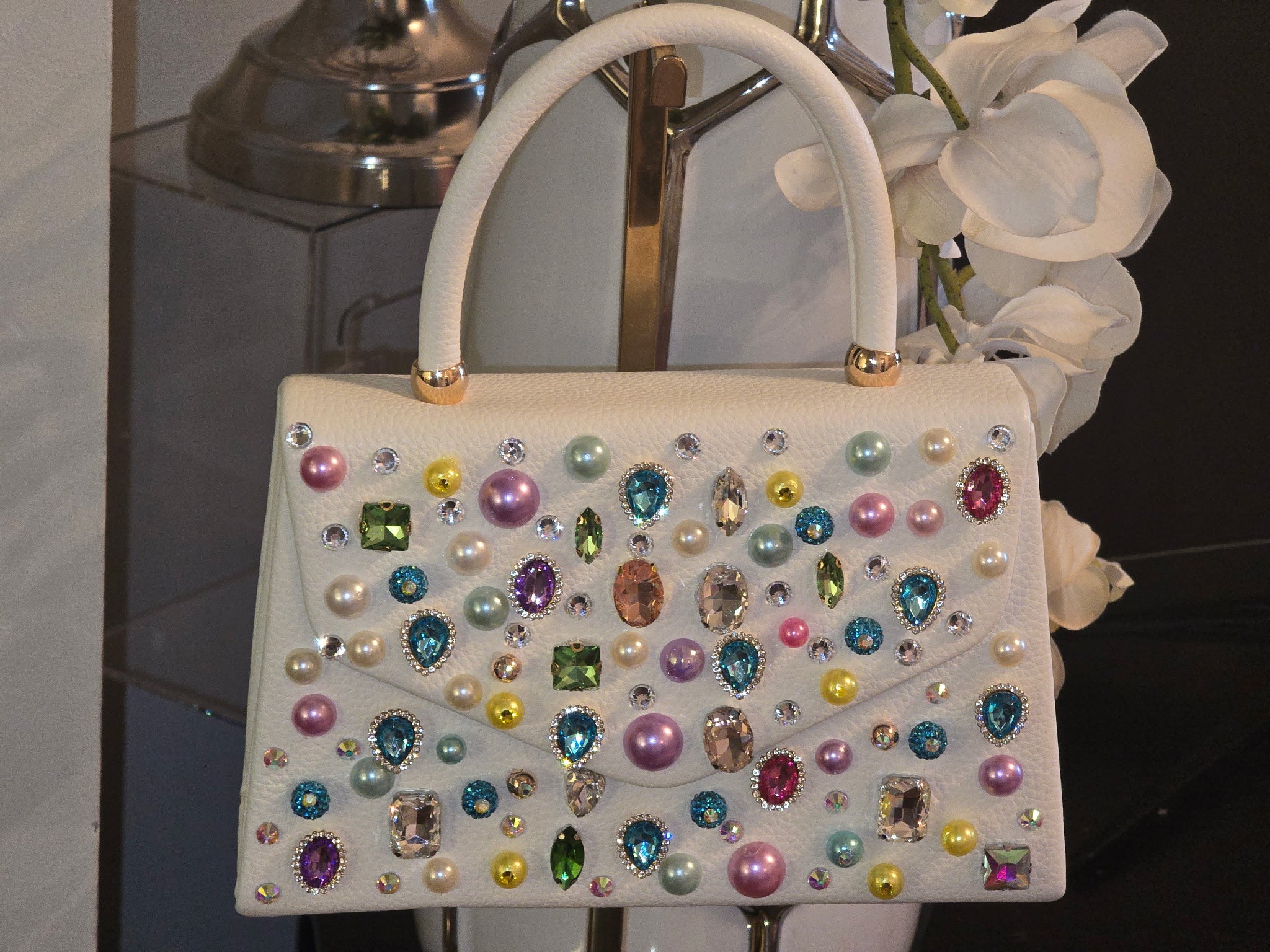 Bedazzled shooting star handbag