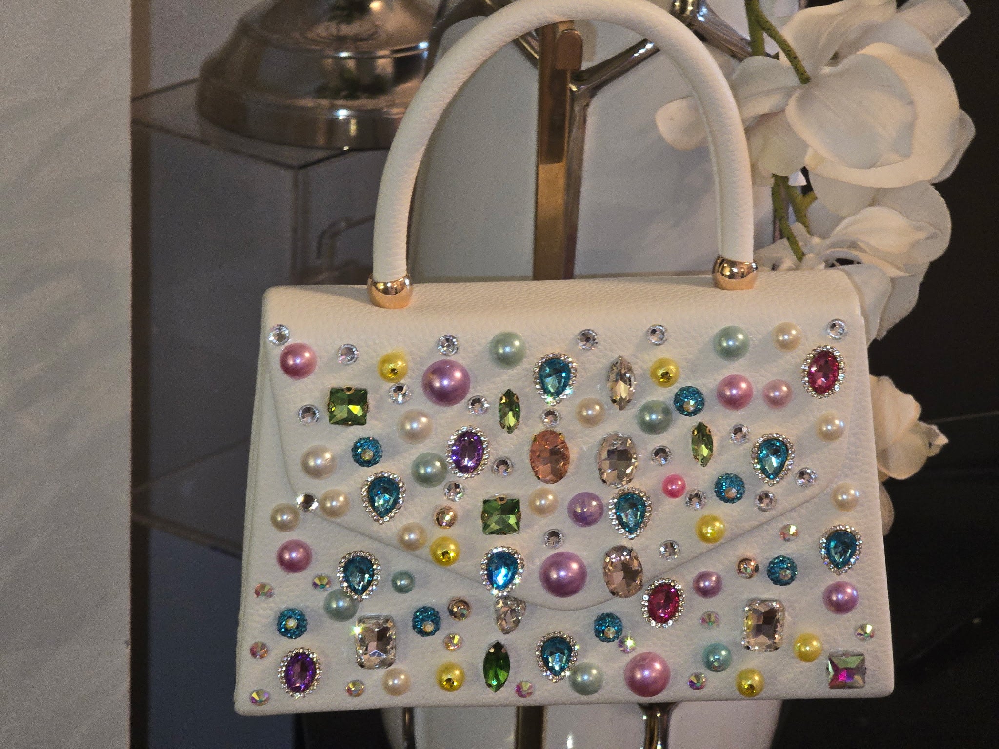 Bedazzled shooting star handbag