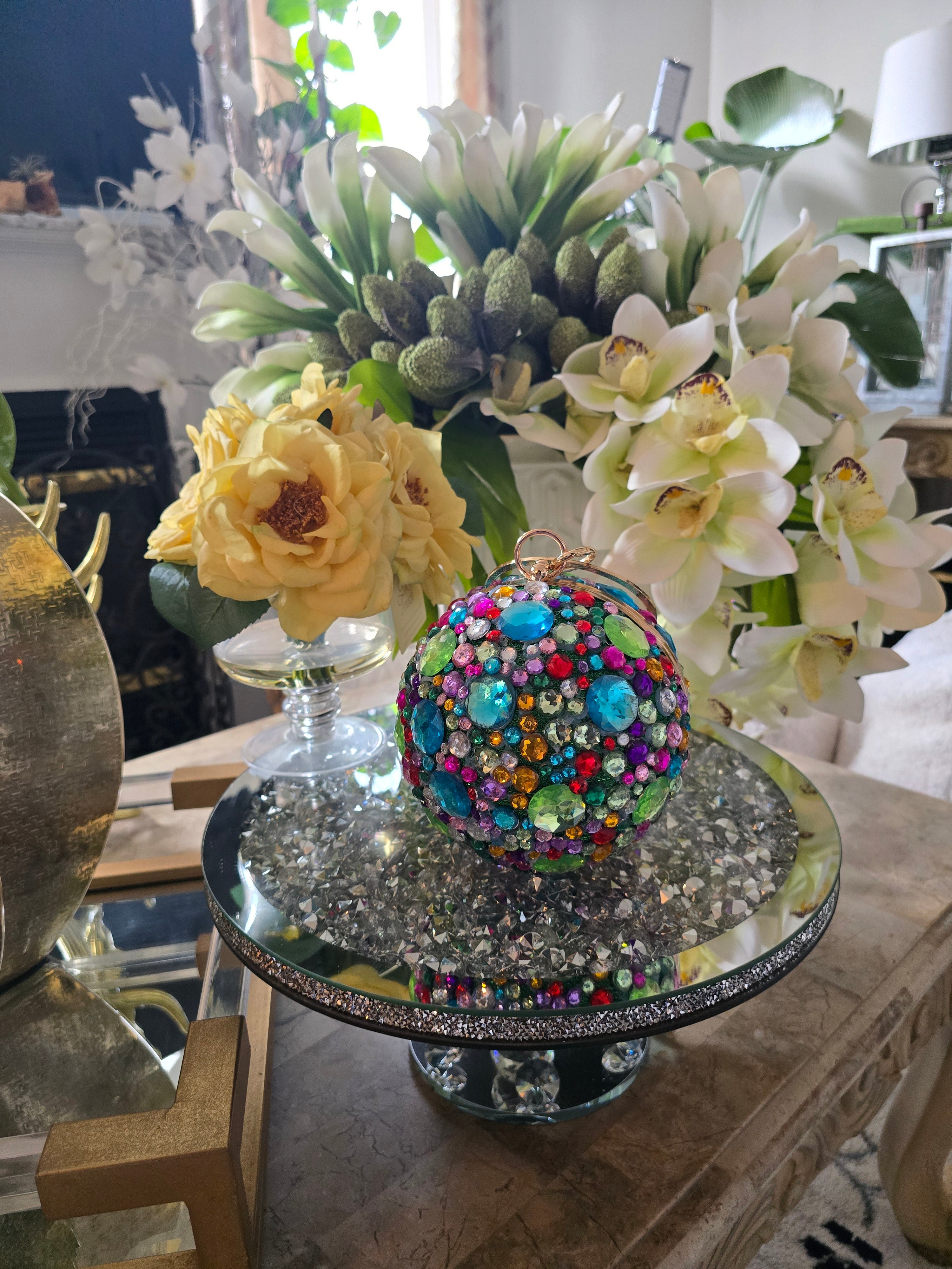 bedazzled shooting star clutch