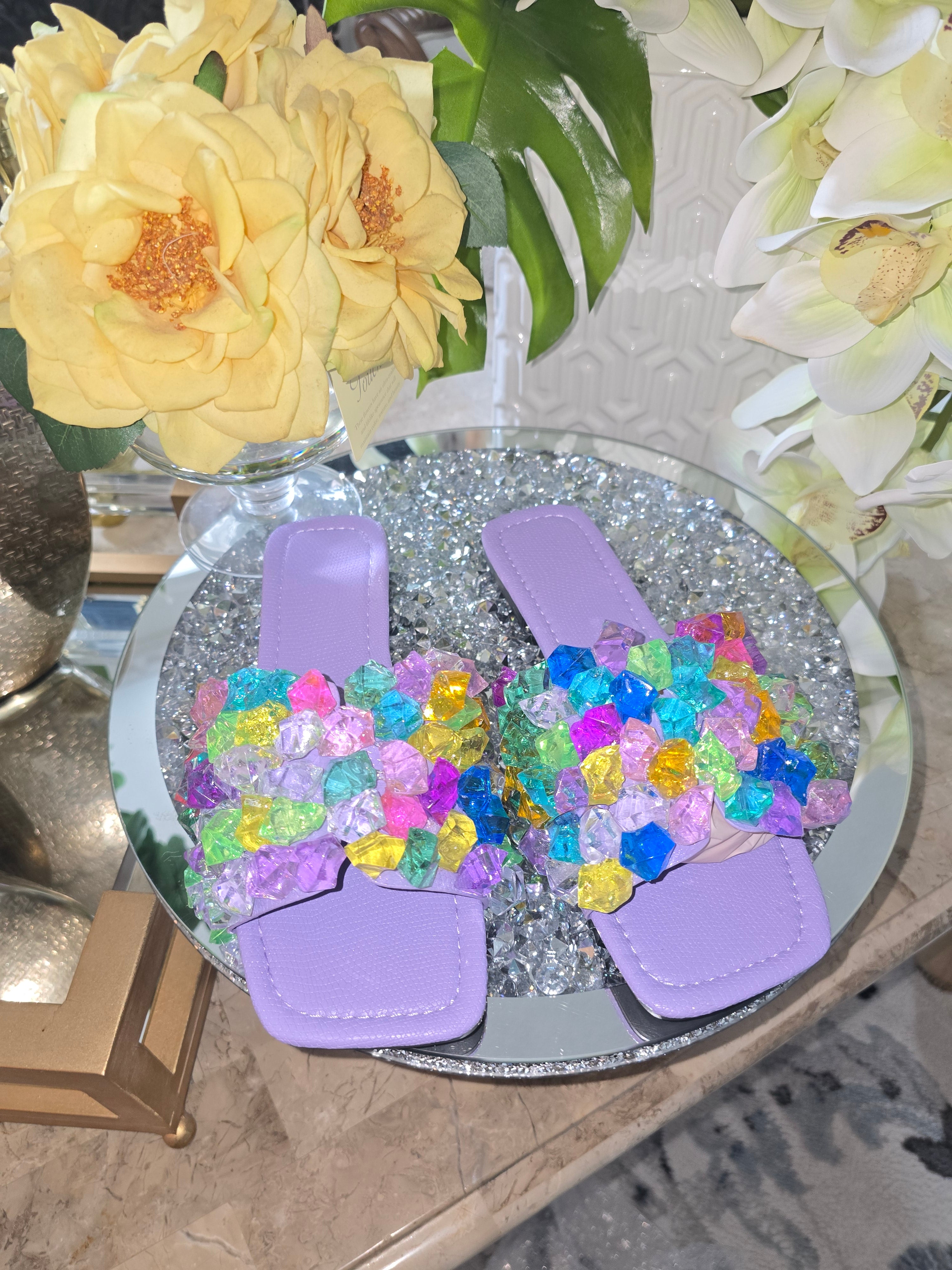 Purple Crystal Slippers