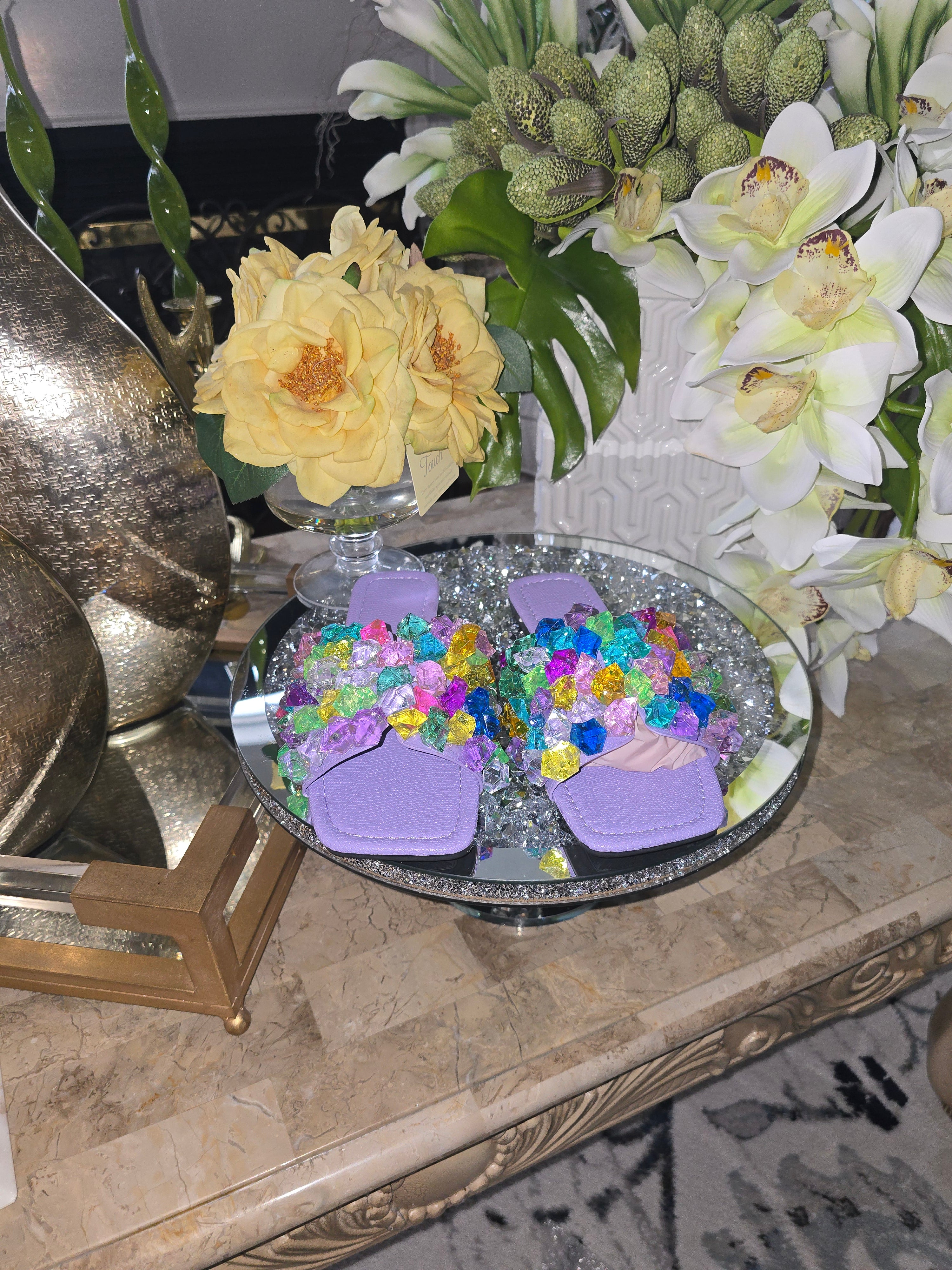 Purple Crystal Slippers