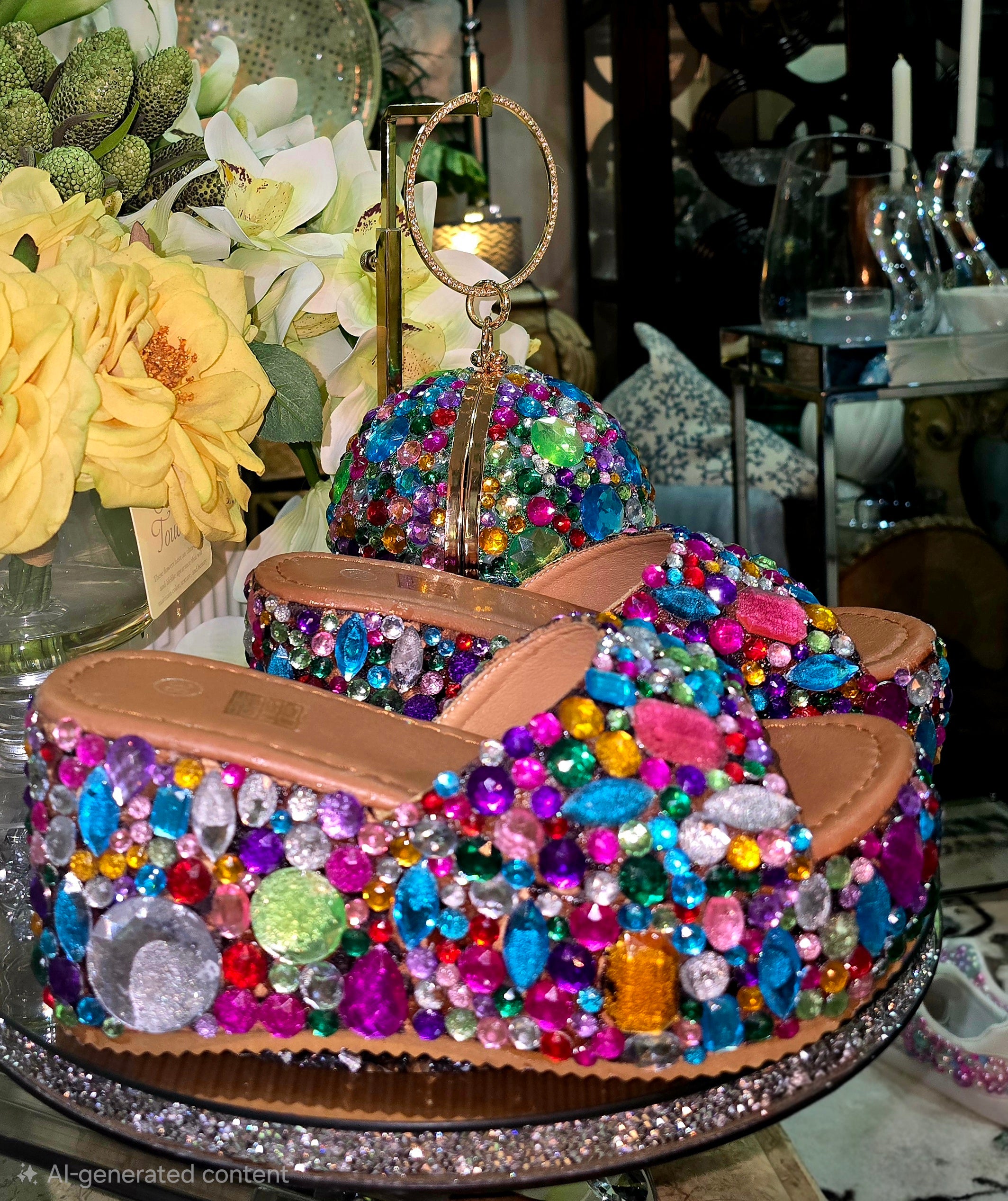 bedazzled platform Shoes